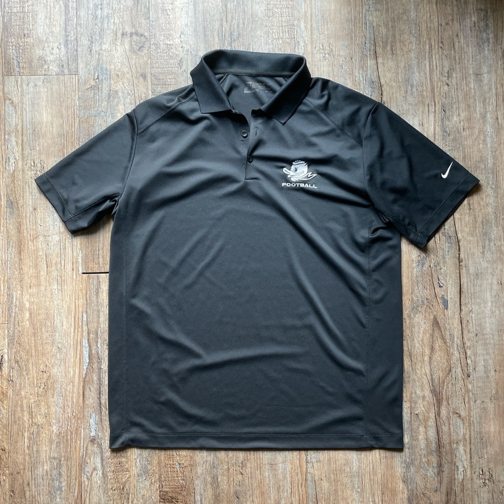 Nike Oregon Football Black Polo Shirt Size XL
